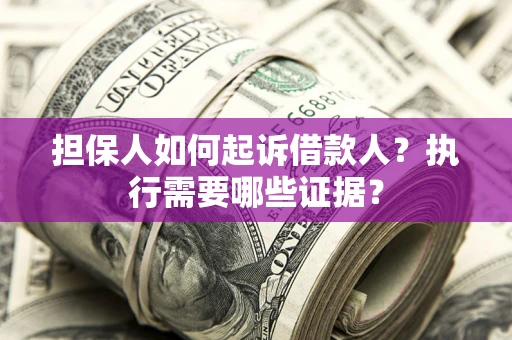 北京担保人如何起诉借款人？执行需要哪些证据？