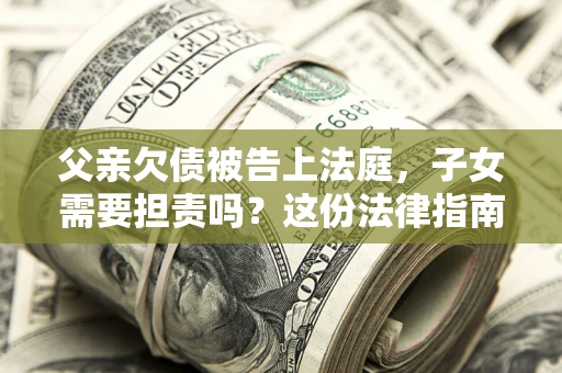北京父亲欠债被告上法庭，子女需要担责吗？这份法律指南必须看完