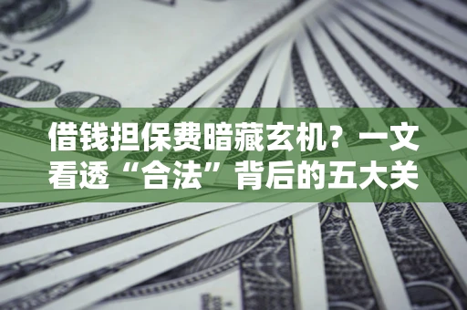 北京借钱担保费暗藏玄机？一文看透“合法”背后的五大关键陷阱